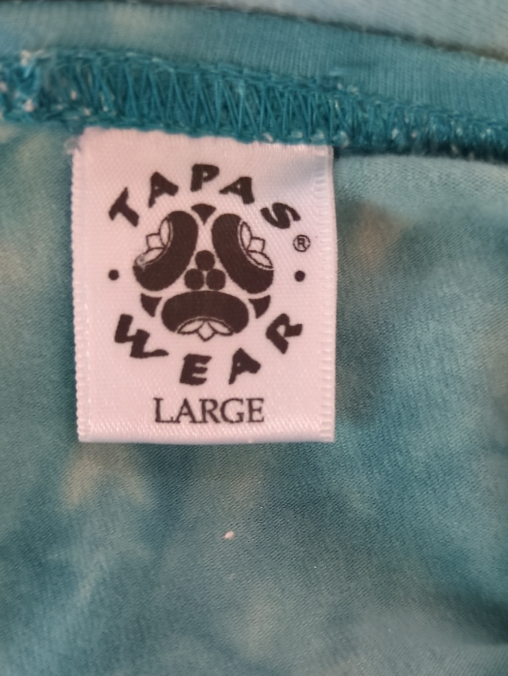 Women's Blue Tie-Dye One-Piece Workout Jumpsuit Size L - Picture 2 of 4